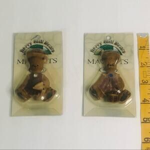 berry hill magnet pair cottage core 2000s novelty bear magnets refrigerator vtg